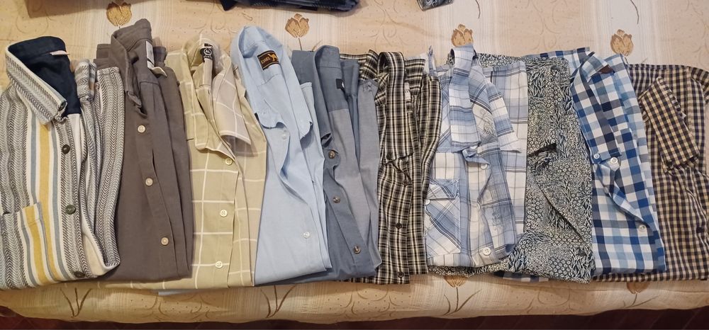 Camisas manga curta e comprida