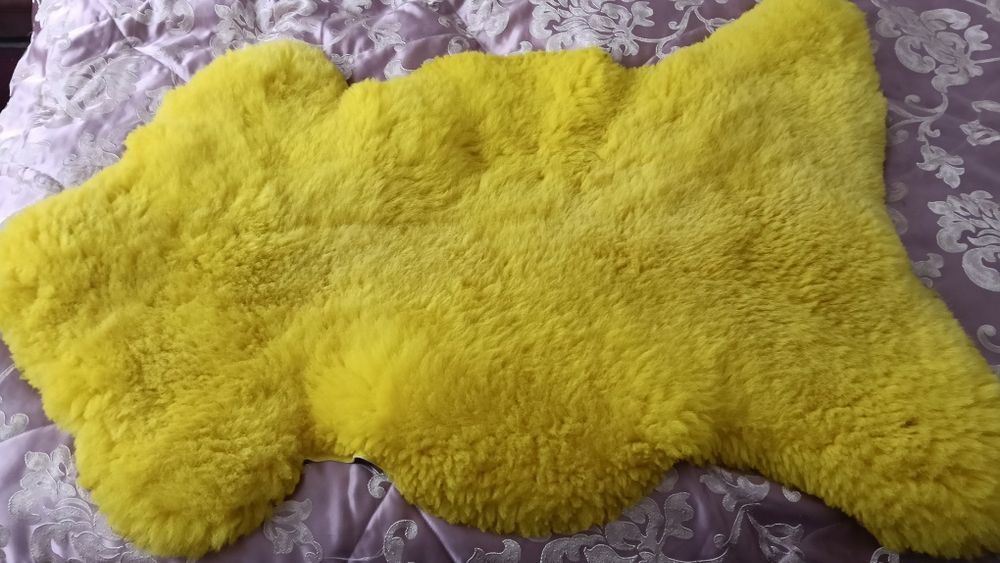 Овеча овечья шкура шкіра килимок з шерсті натуральний