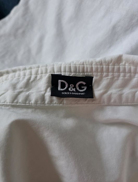 Dolce & Gabbana koszula z koronką damska biała M 38  luksusowa