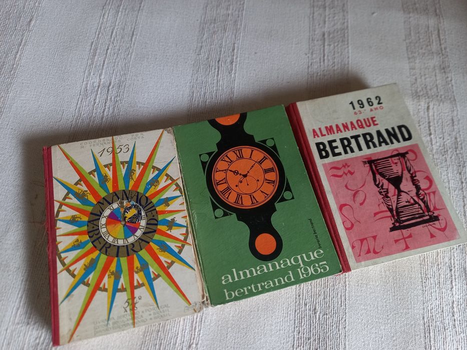 Três Almanaques Bertrand antigos conjunto barato
