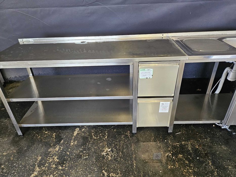 Bancada em inox para cafetaria