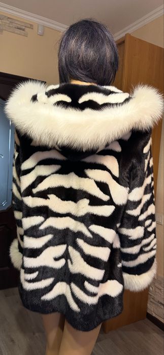 Рр 52.  Норковая шуба ‘ Бомбер’. Италия. Новая. NAFA