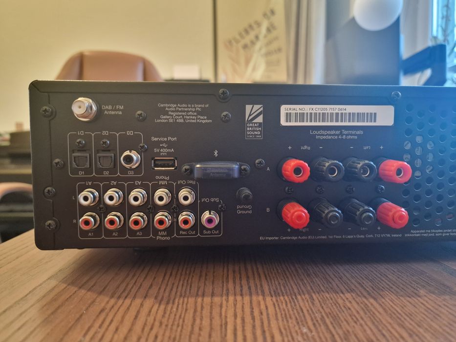 Cambridge Audio AXR100D wzmacniacz amplituner stereo DAB FM Bluetooth