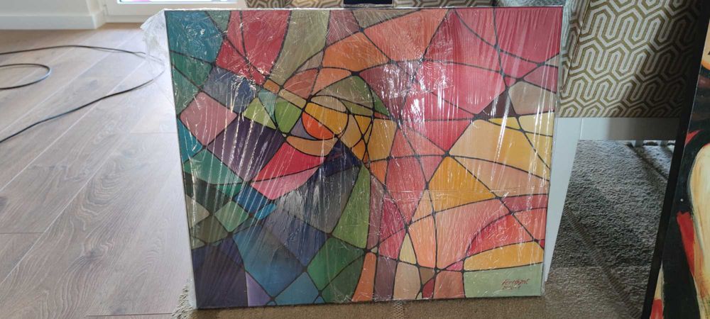 Óleo sobre tela. Abstrato 50cm x 61cm