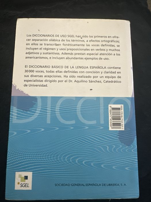 Diccionario basico de uso de la lengua esponola