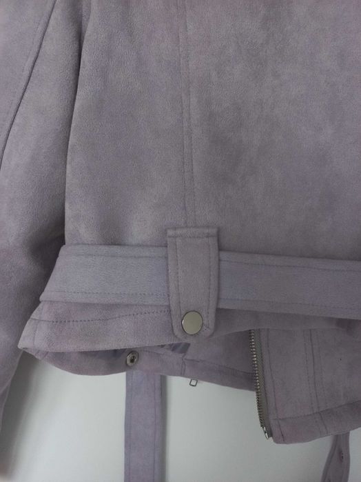 Kurtka ramoneska zamszowa Zaful