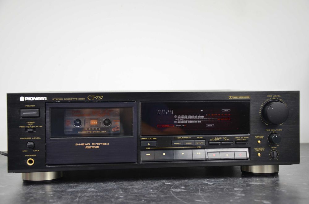 Magnetofon kasetowy Pioneer CT-737 czarny