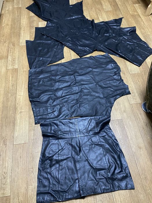 Кожа шкіра натуральна куски чорна