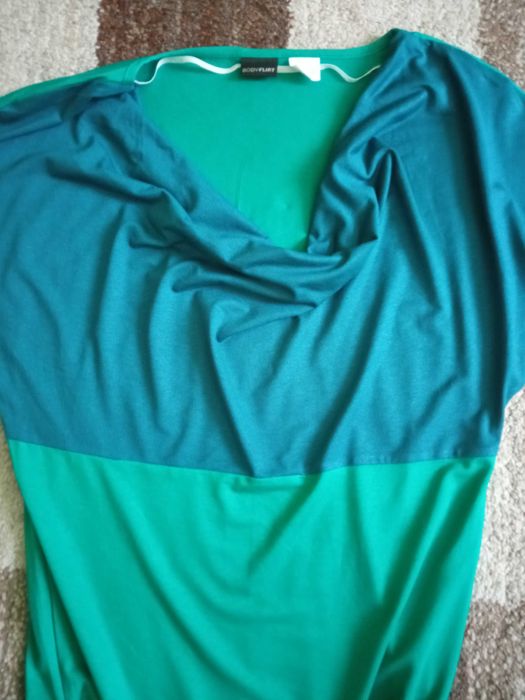 tunika zielona dwukolorowa