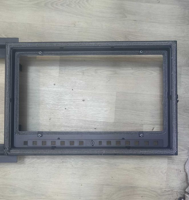 Дверця 45*65см для печі та каміна зі склом, дверца печная каминная