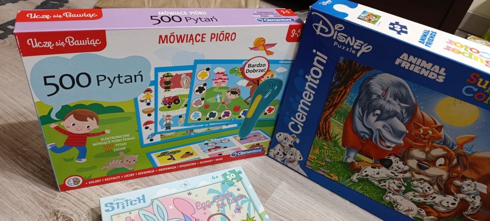 Ogromny zestaw puzzli, gier i układanek.