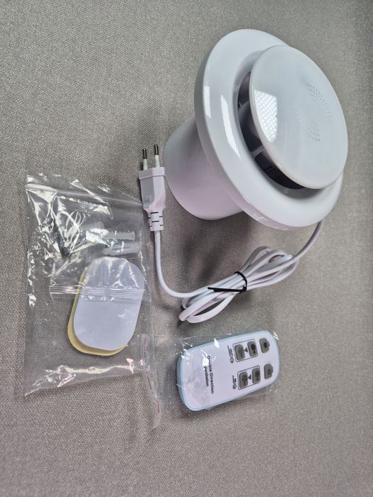 Реверсивний витяжний вентилятор 100мм SLUELI (модель P106 E) Brushless