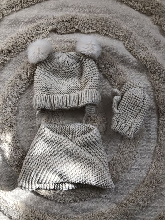 Komplet czapka, komin i rękawiczki