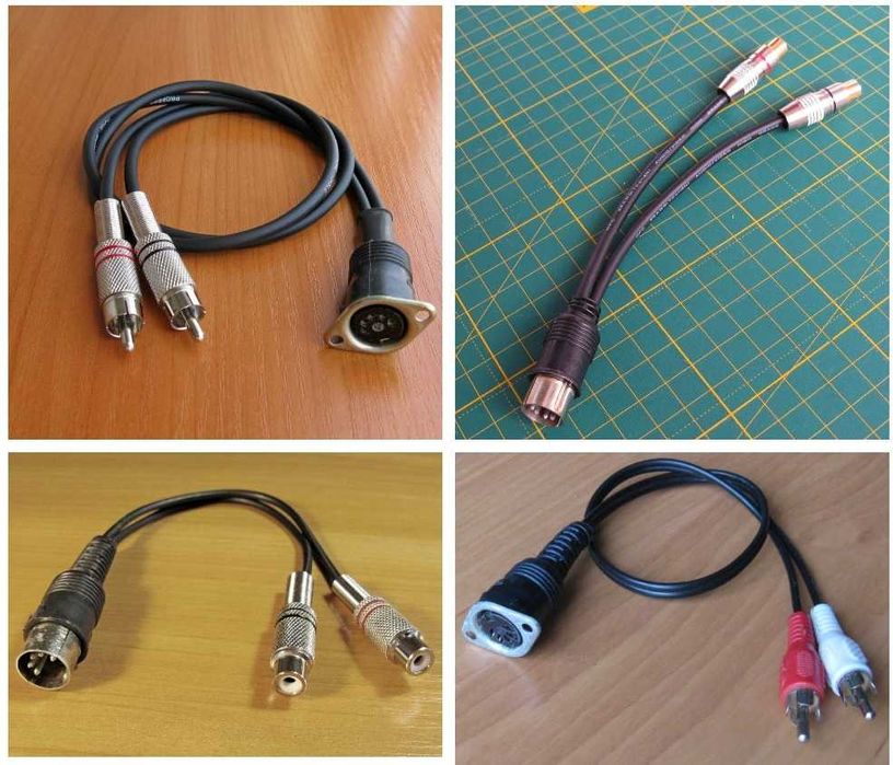 Аудиокабель формата din 5pin - RCA - Jack 3.5