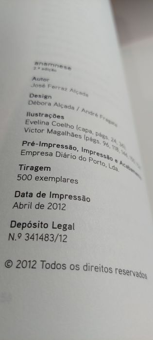 Anamnese - José Ferraz Alçada