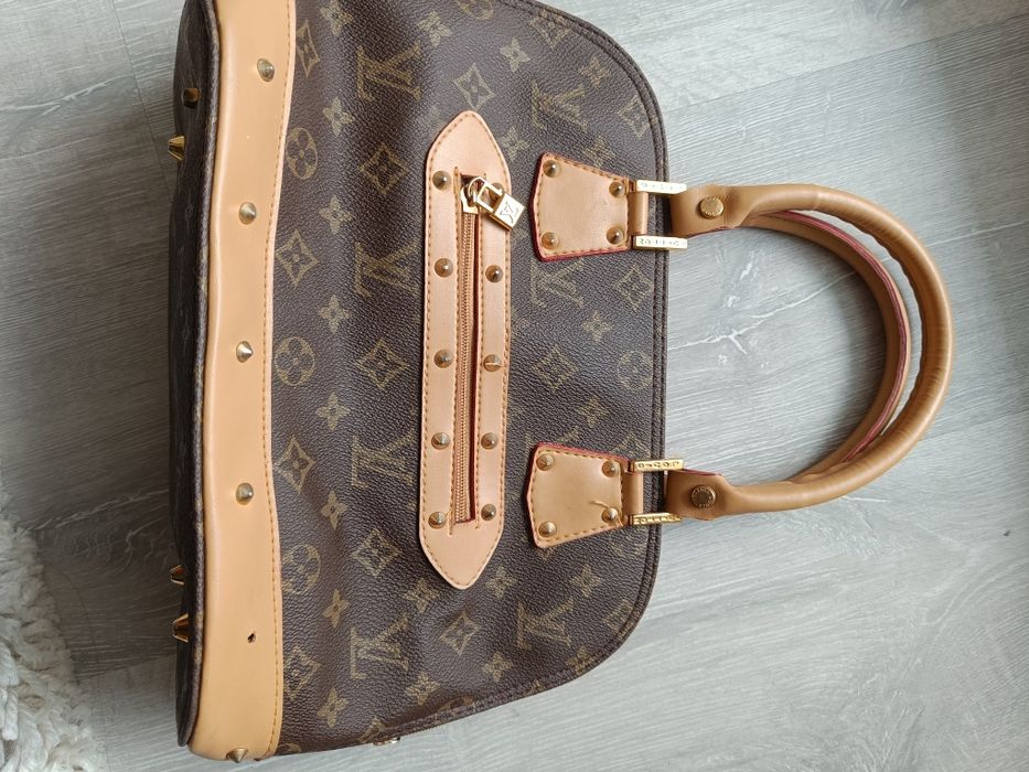 Torebka damska w stylu LV, monogram,  solidna