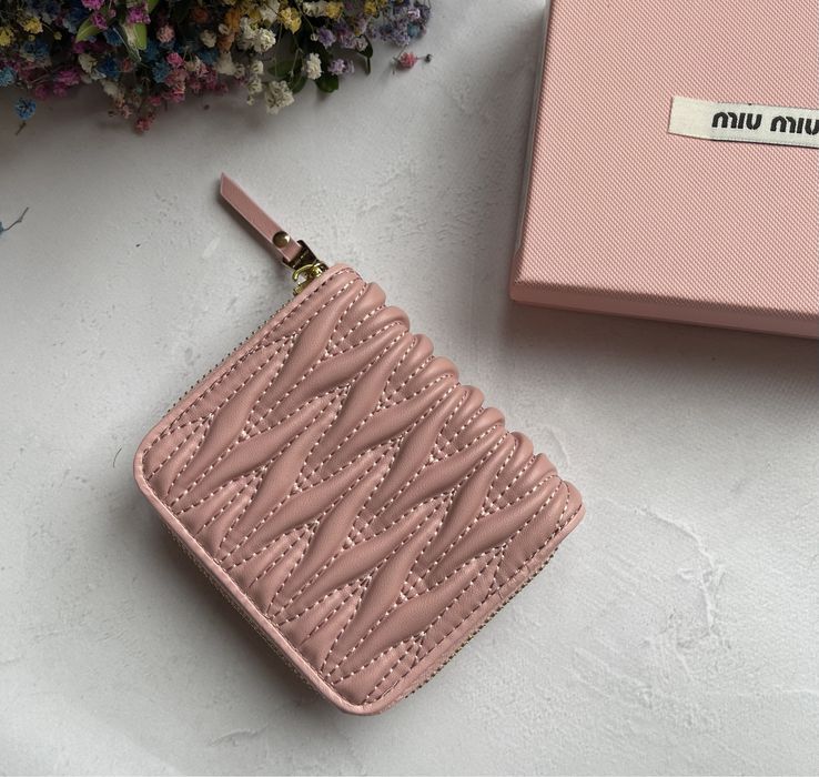 Кошелек маленький миу розовый, черный, голубой