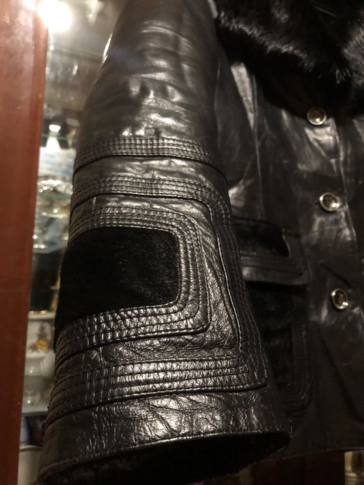 Кожанная дубленка