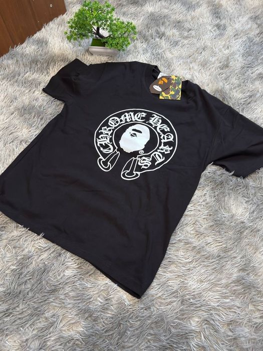 Футболка bape x chrome hearts
