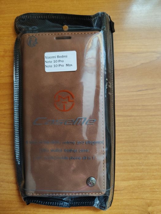 Sprzedam skórzany nowy pokrowiec na telefon xiaomi redmi note 10 pro