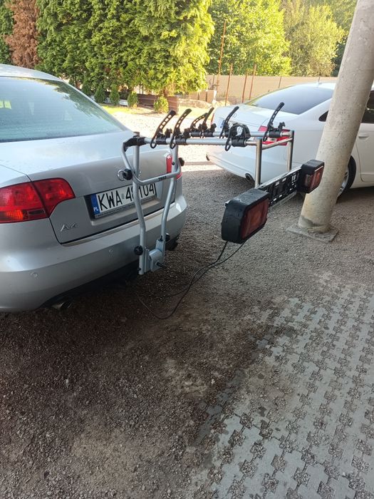Bagaznik na haka  4 rowery  z oświetleniem