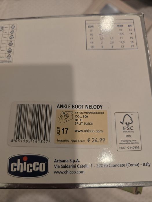 Sapatos para bebé