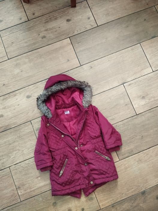 Kurtka przejściowa zimowa dla dziewczynki 98