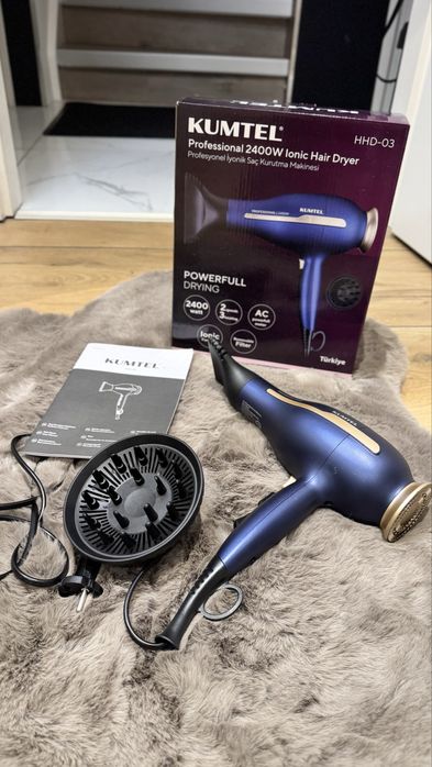 Kumtel HHD-03 Professional Ionic Hair Dryer – 2400W (New in Box)