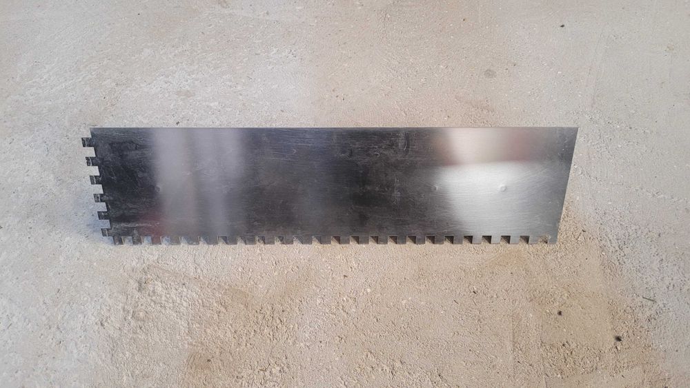 Paca nierdzewna z zębem KUBALA 130x480mm 10x10 (0254)
