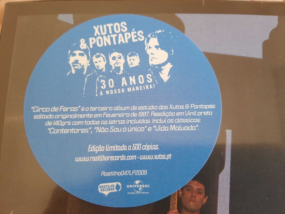 Xutos & Pontapés - Circo de Feras - Portugal - Vinil LP