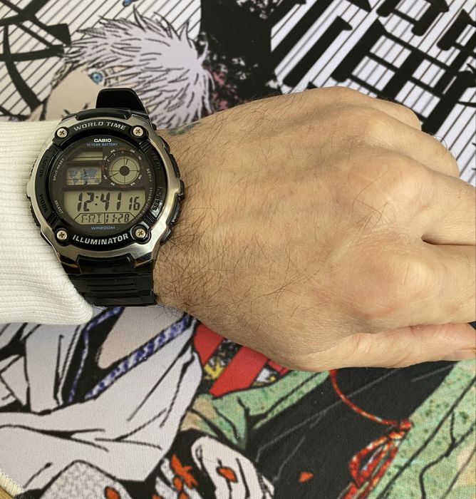 Годинник Casio AE-2100W illuminator world time