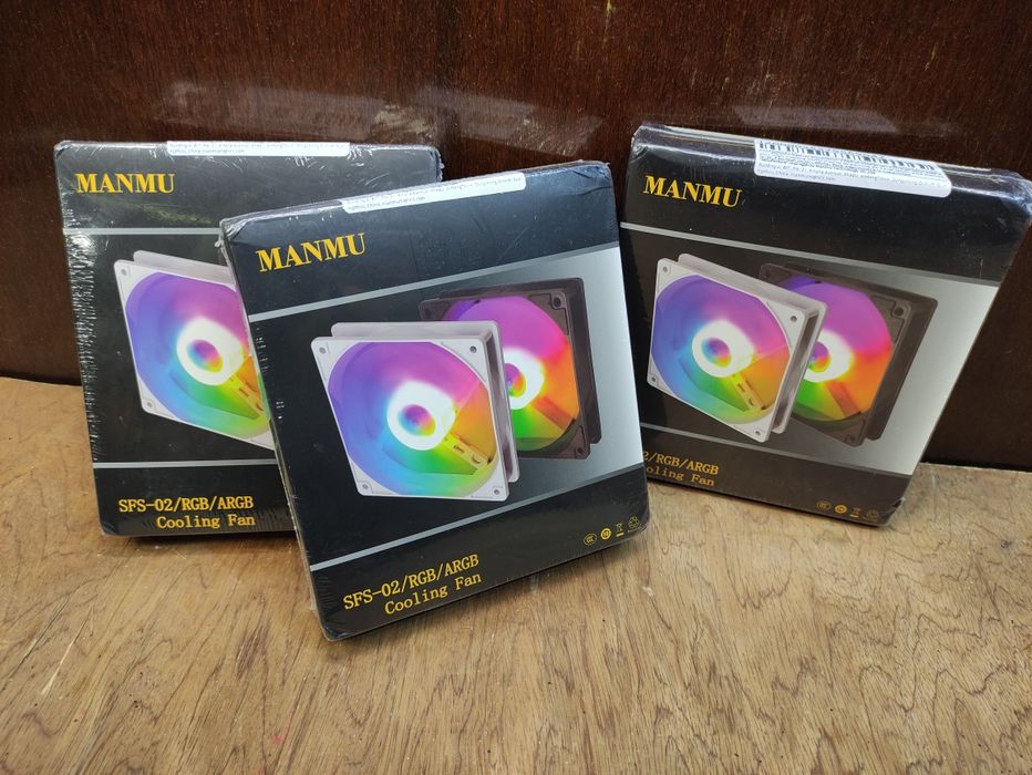 Корпусні кулери Manmu для ПК 120мм RGB (3шт)