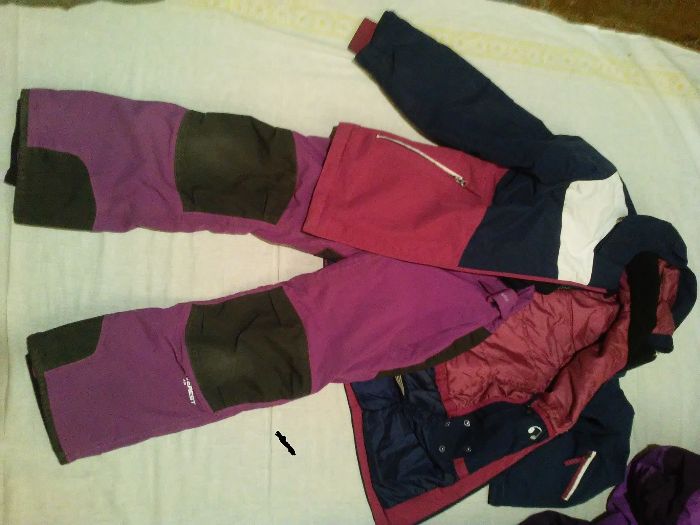 spodnie narciarskie markowe EVEREST 140cm+ kurtka 146-152