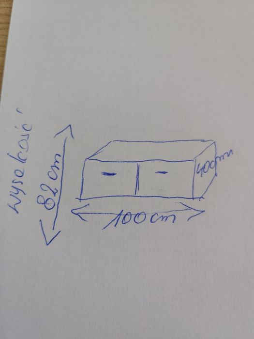 Komoda biała połysk