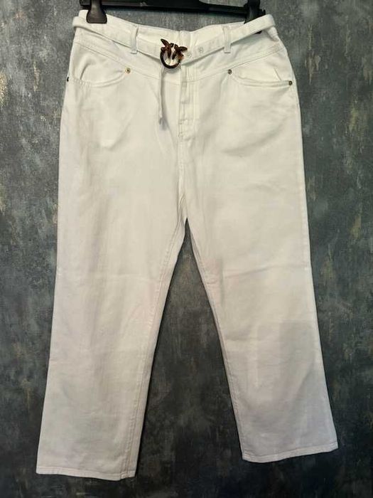 Spodnie jeans oryginalne Pinko z mega paskiem r.31