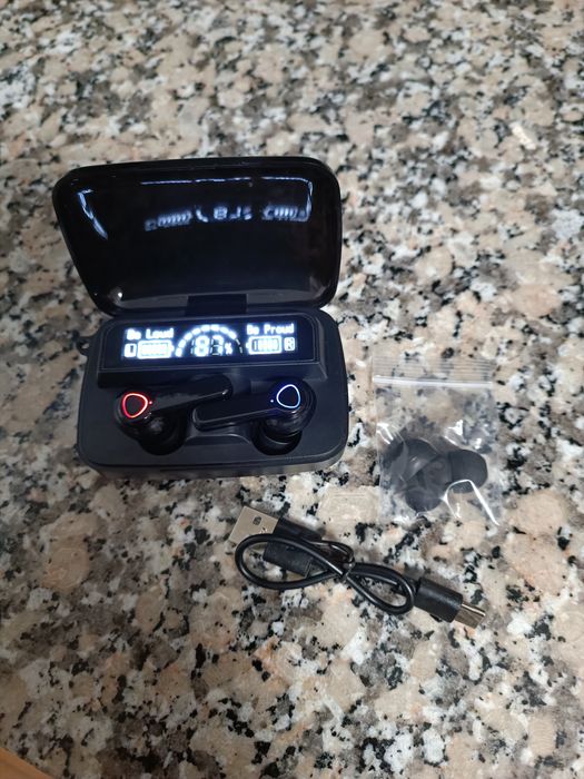 Phones bluetooth Novos com caixa power bank