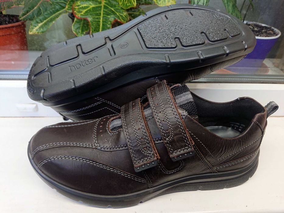 Мягкие, очень легкие  кожаные мокасины "Hotter ® ", Англия, 42 р.