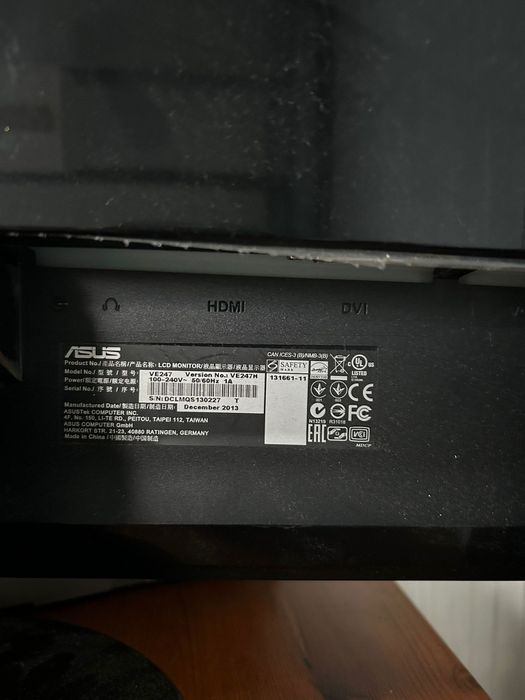 Monitor LCD ASUS VE247H