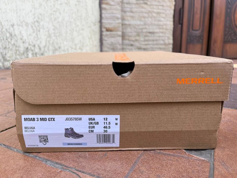 Черевики Merrell Moab 3 Mid GTX Beluga 46.5-47 розмір