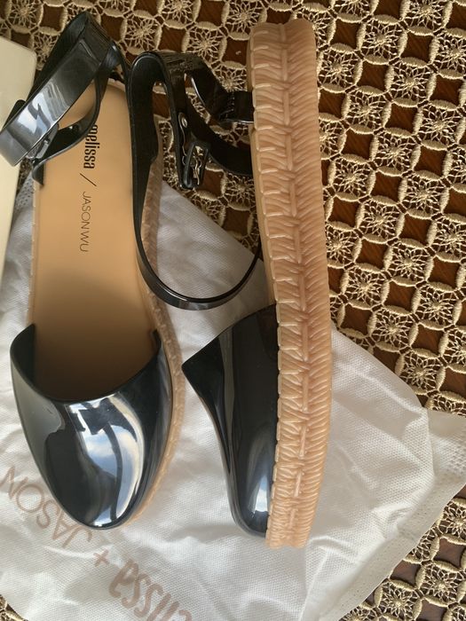 Espadryle Melissa - czarne 38/39 - NOWE