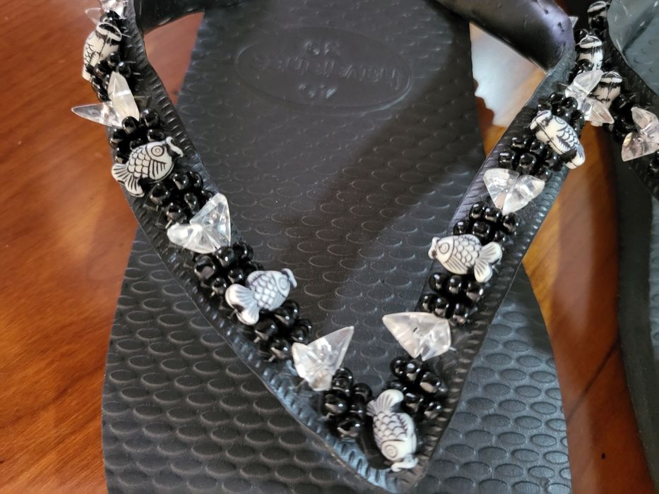 Havaianas novas 2001 com apliques