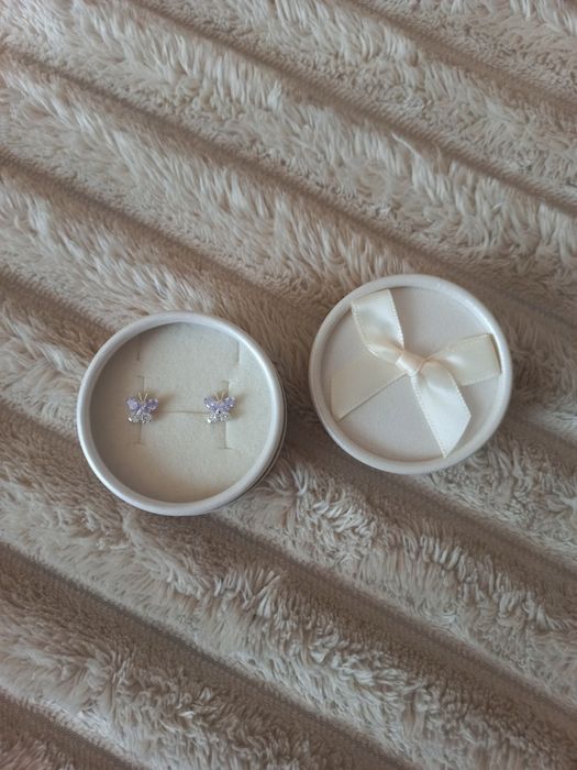 Срібні сережки-пусети