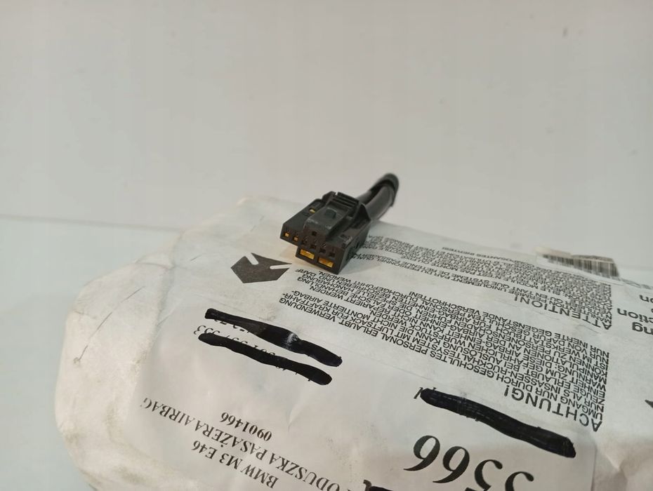 bmw 3 e46 poduszka airbag konsoli / pasażera - 5566