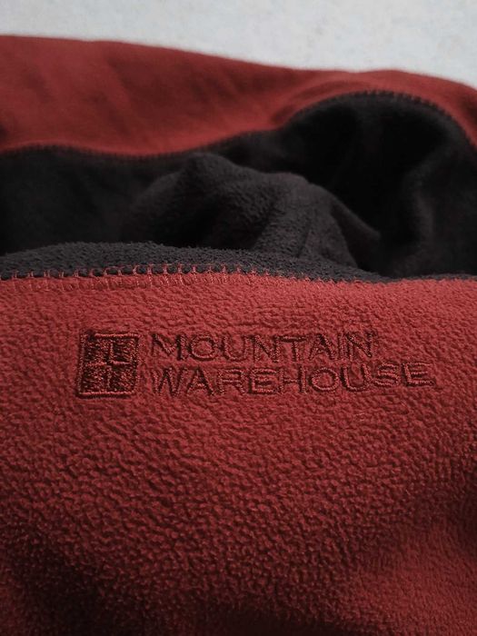 Mountain Warehouse Men's Argyle Fleece Zip Neck Dark Grey/Red