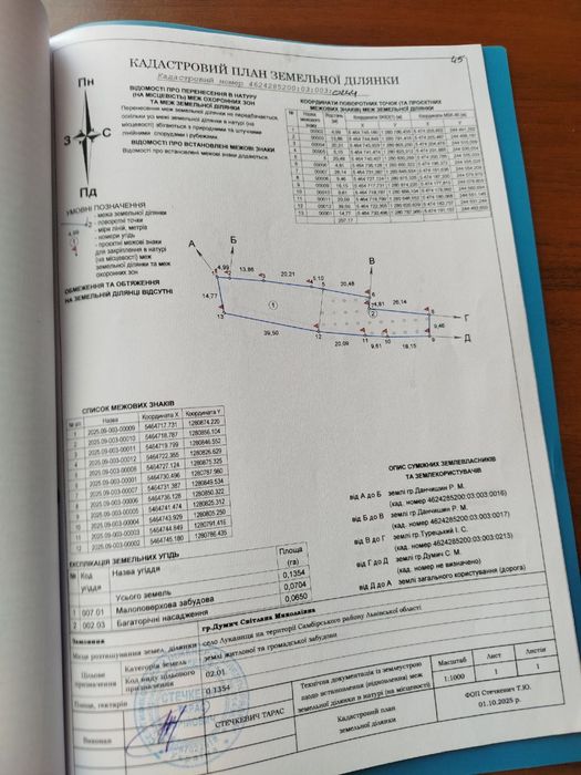 Продається план на будівництво
