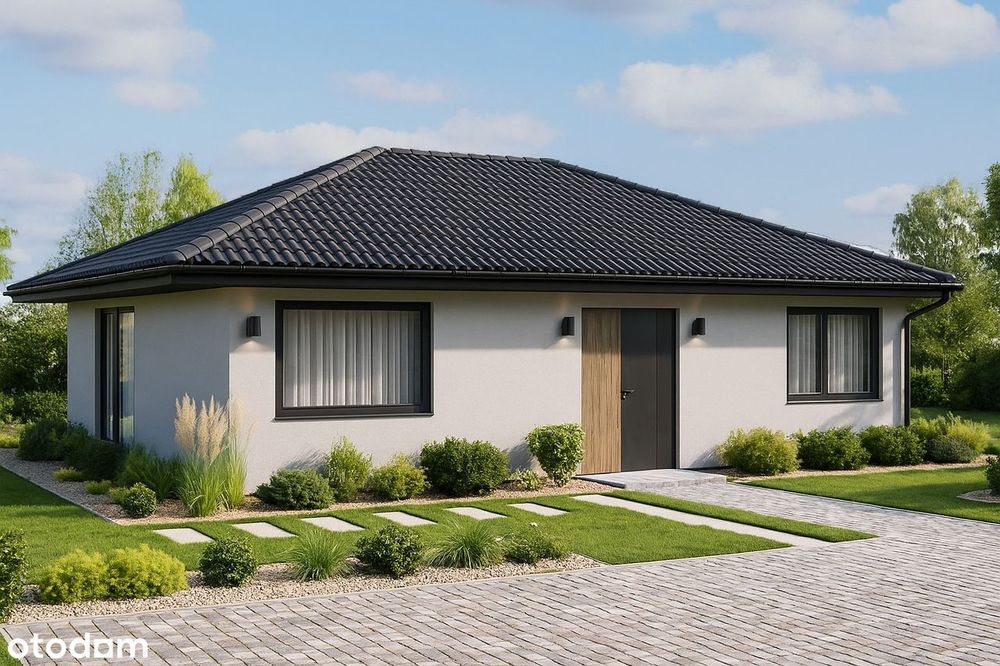Nowy dom parterowy w spokojnej okolicy