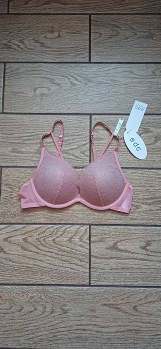 Nowy różowy biustonosz EDC by Esprit r. 75 B push up