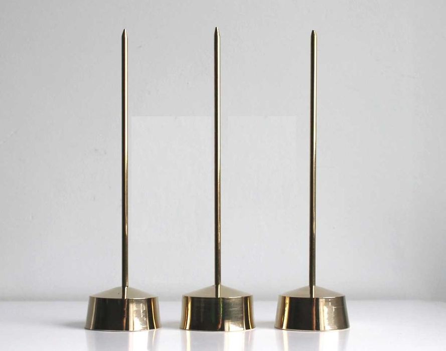 Lampki Do ciasta Mięsa Donicy Glamour Złote Mosiądz 3 szt