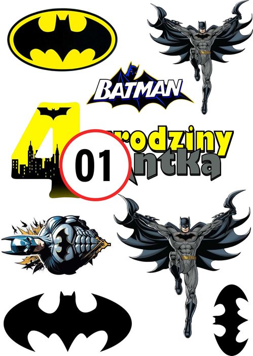 Pan Opłatek na tort - BAT MAN A4