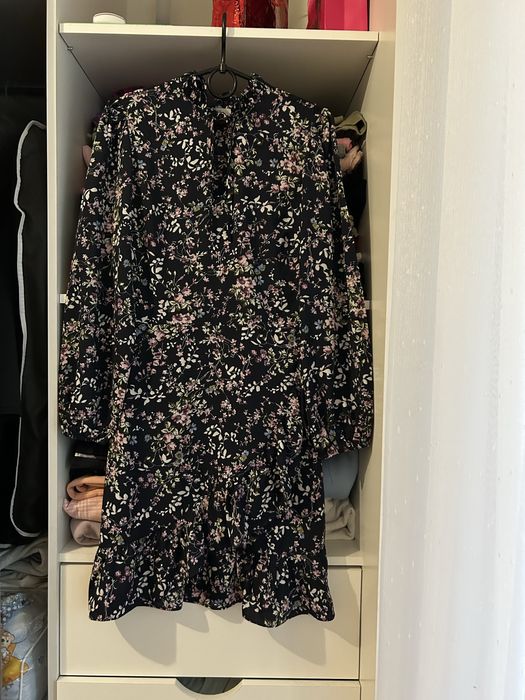 сукня в квітковий принт/сукня в рубчик